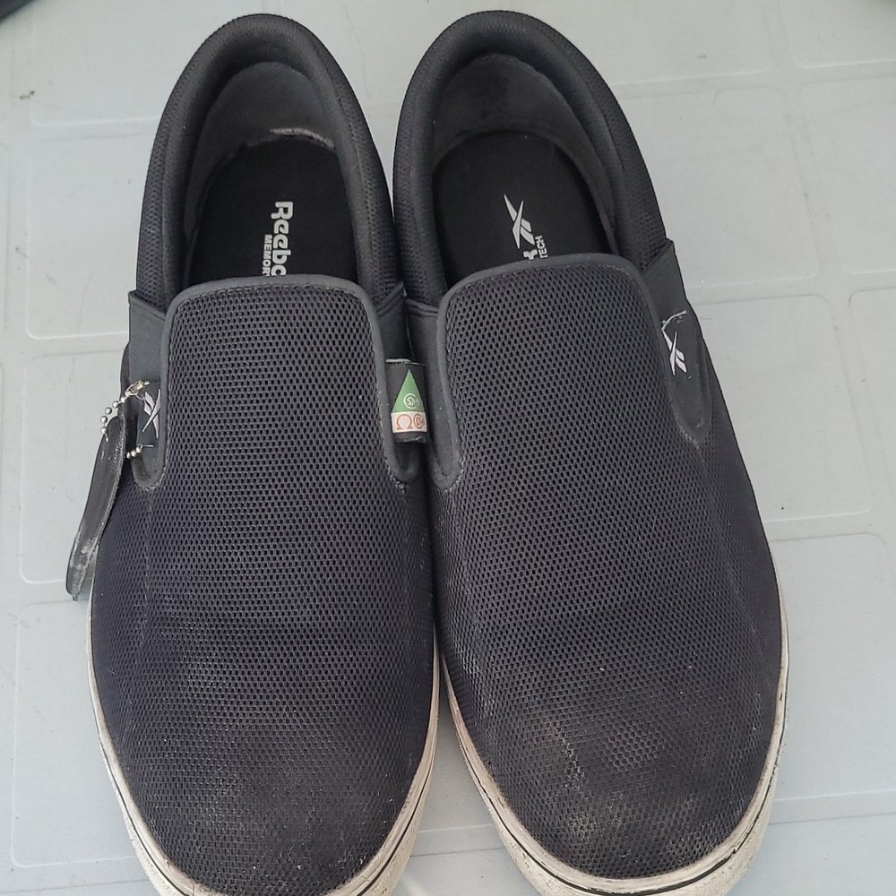 Reebok Men's Black Slip-On Shoes